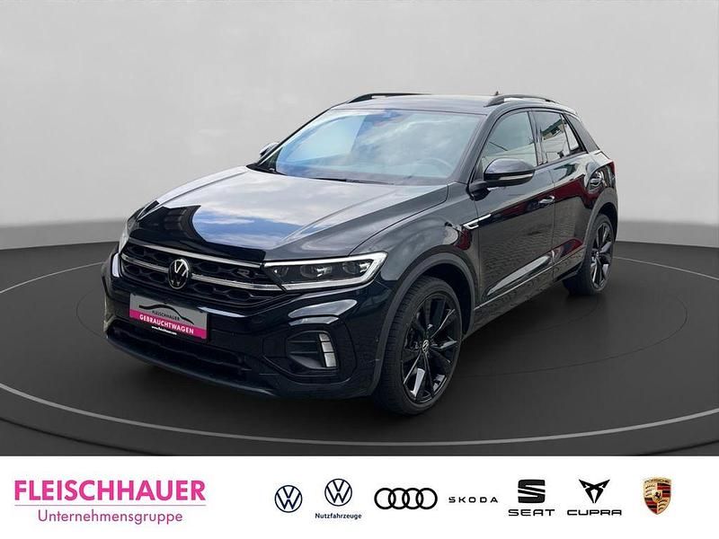 Schwarz Gebraucht 2022 VW T-Roc R-line SUV | 25.990 € (Fairer Preis) - Bild 1/4