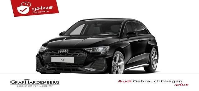 Mythosschwarz metallic Gebraucht 2025 Audi A3 S-Line | 34.530 € (Fairer Preis) - Bild 1/3