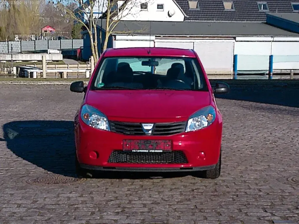 Gebraucht Dacia Sandero Ambiance 75 PS (55 kW) 2009 Rot Limousine