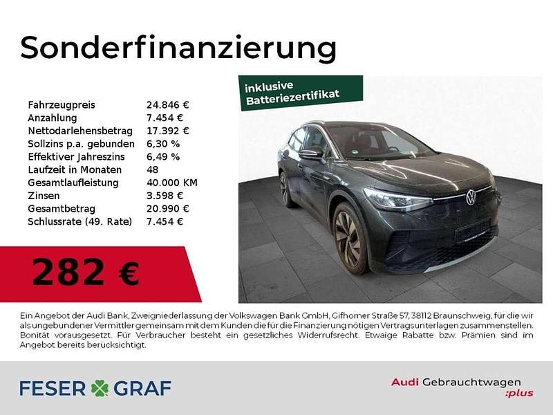 Grau Gebraucht 2021 VW ID.4 Pro Performance SUV | 24.846 € (Fairer Preis) - Bild 1/2