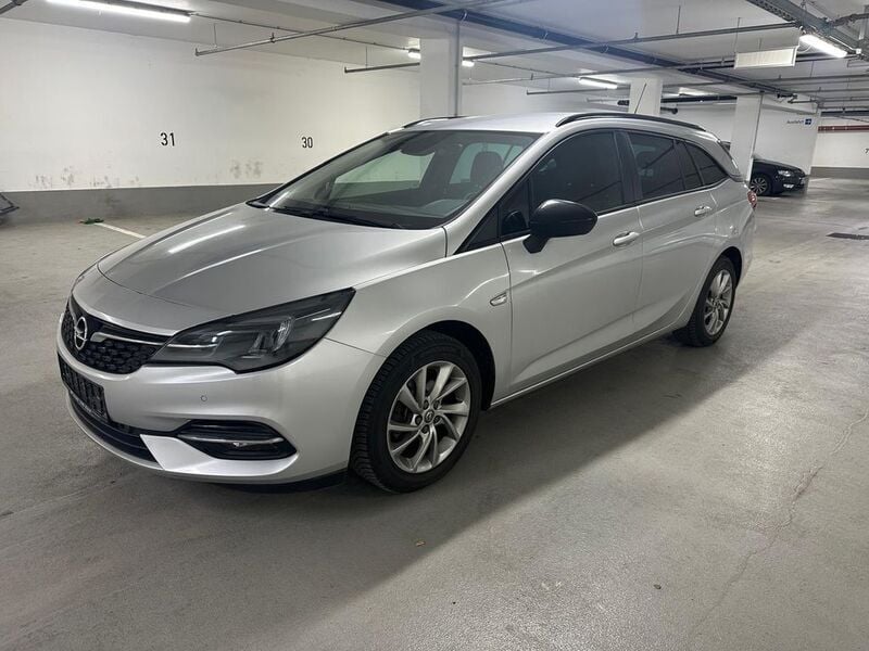 Silber Gebraucht 2021 Opel Astra Edition Kombi | 9.900 € (Superpreis) - Bild 1/4