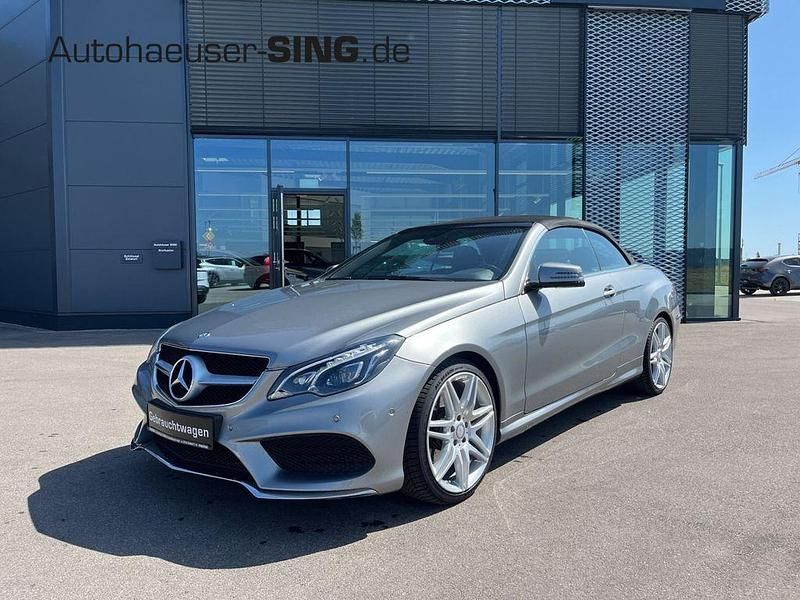 Silber Gebraucht 2015 Mercedes E220 AMG Cabrio | 29.990 € - Bild 1/4