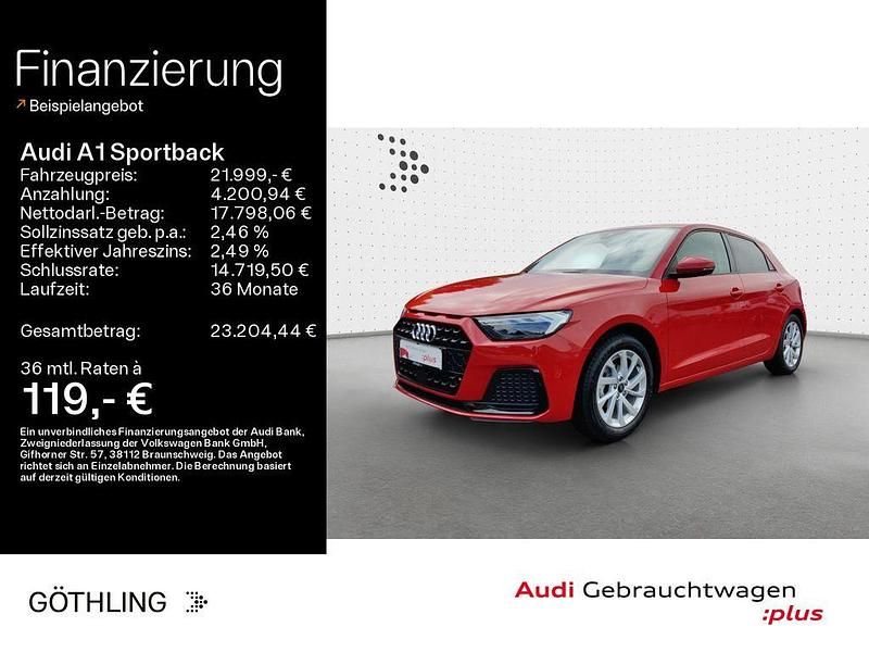 Rot Gebraucht 2024 Audi A1 Sportback Advanced Kleinwagen | 21.999 € (Guter Preis) - Bild 1/4