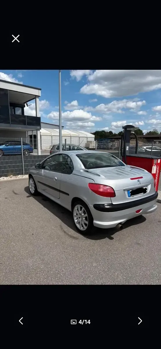 Gebraucht Peugeot 206 CC 136 PS (100 kW) 2006 Silber Cabrio