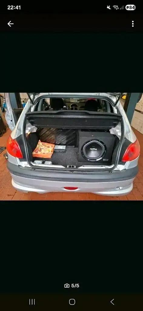Gebraucht Peugeot 206 88 PS (64 kW) 2004 Silber Kleinwagen