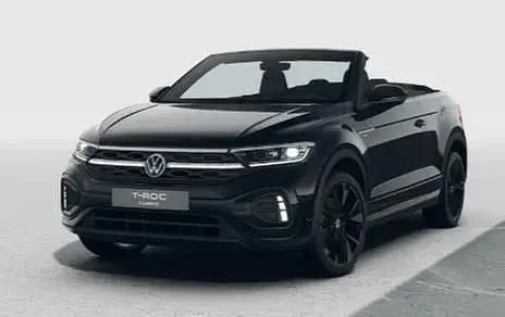 Schwarz Gebraucht 2025 VW T-Roc Cabriolet R-line Cabrio | 41.389 € (Teuer) - Bild 1/3