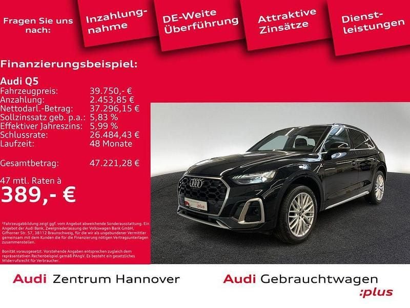 Mythosschwarz metallic Gebraucht 2022 Audi Q5 Ambiente SUV | 39.750 € (Guter Preis) - Bild 1/4