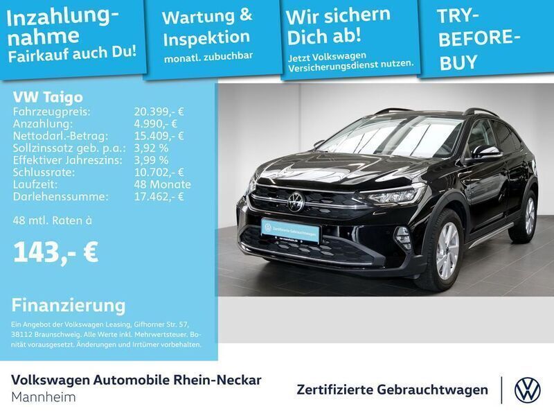 Deep black perleffekt Gebraucht 2022 VW Taigo Life SUV | 20.792 € (Superpreis) - Bild 1/2