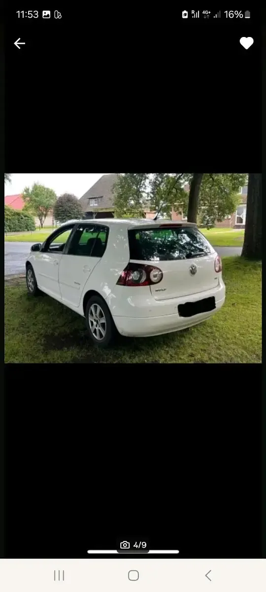 Gebraucht VW Golf V 105 PS (77 kW) 2008 Weiß Kleinwagen
