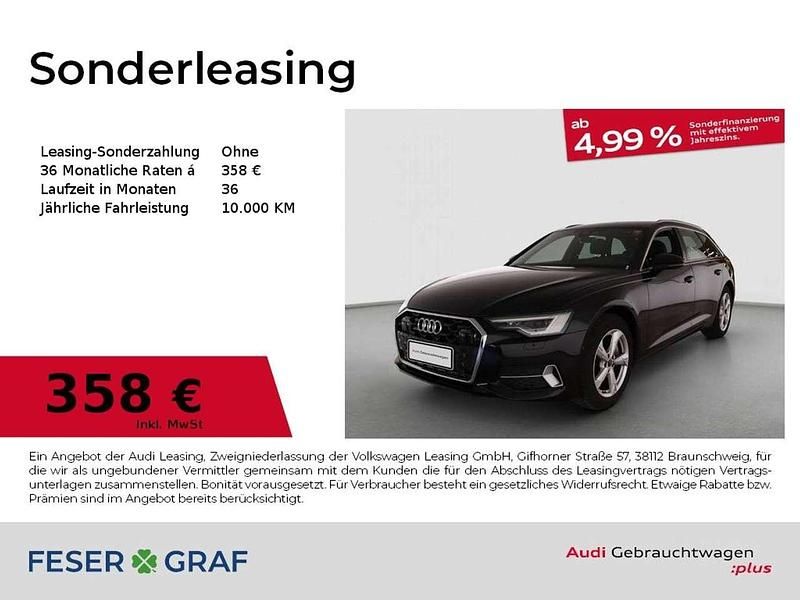 Mythosschwarz metallic Gebraucht 2025 Audi A6 Advanced Plus Kombi | 47.980 € (Guter Preis) - Bild 1/1