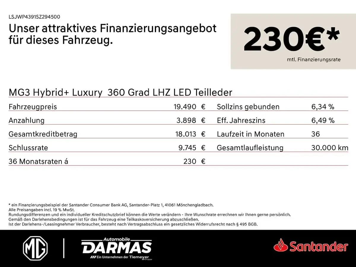 Uusi MG MG3 Luxury 197 HP (144 kW) 2026 Musta Viistoperä