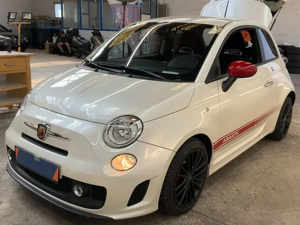 Usata Abarth 500 Custom 135 CV (99 kW) 2014 Bianco Utilitaria