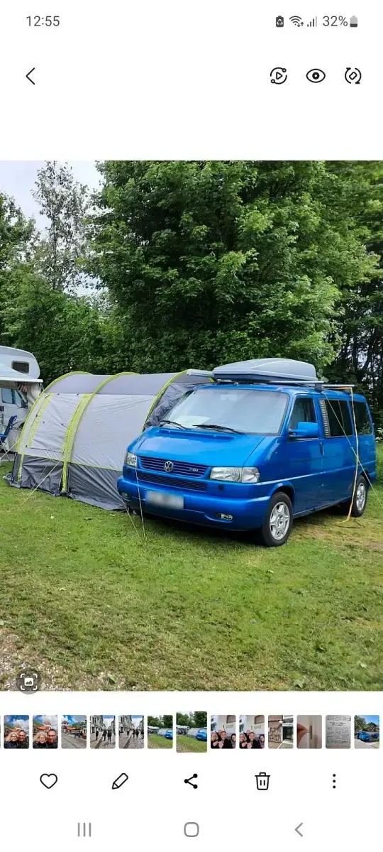 Gebraucht VW Multivan 102 PS (75 kW) 2001 Blau Van / Kleinbus