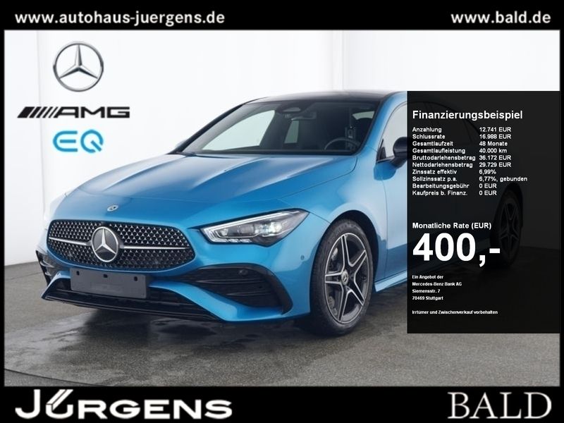 Metalliclack hyperblau Gebraucht 2024 Mercedes CLA220 AMG Limousine | 43.790 € (Etwas zu teuer) - Bild 1/4