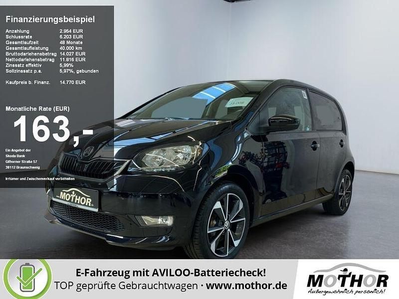 Deepschwarz perleffekt Gebraucht 2021 Skoda Citigo-e IV Best of Kleinwagen | 13.789 € (Fairer Preis) - Bild 1/4