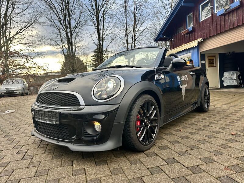 Schwarz Gebraucht 2014 Mini John Cooper Works Cabriolet Cabrio | 11.950 € (Superpreis) - Bild 1/4