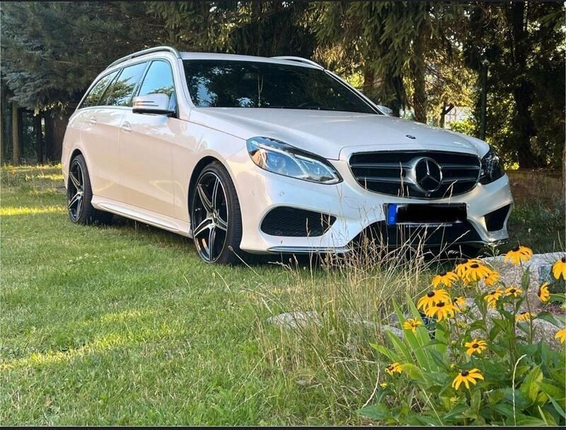 Weiß Gebraucht 2015 Mercedes E350 AMG line Kombi | 21.500 € (Fairer Preis) - Bild 1/4