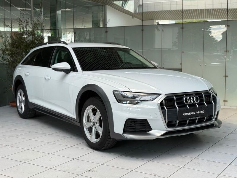 Gletscherweiß metallic Gebraucht 2021 Audi A6 Allroad Sport Kombi | 37.990 € (Guter Preis) - Bild 1/4