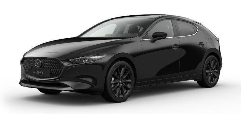 Jet black Gebraucht 2024 Mazda 3 Exclusive Limousine | 28.490 € (Fairer Preis) - Bild 1/4