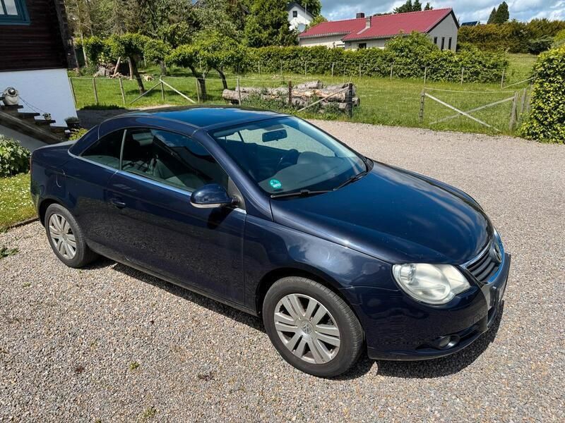 Blau Gebraucht 2007 VW Eos Cabrio | 1.390 € - Bild 1/4