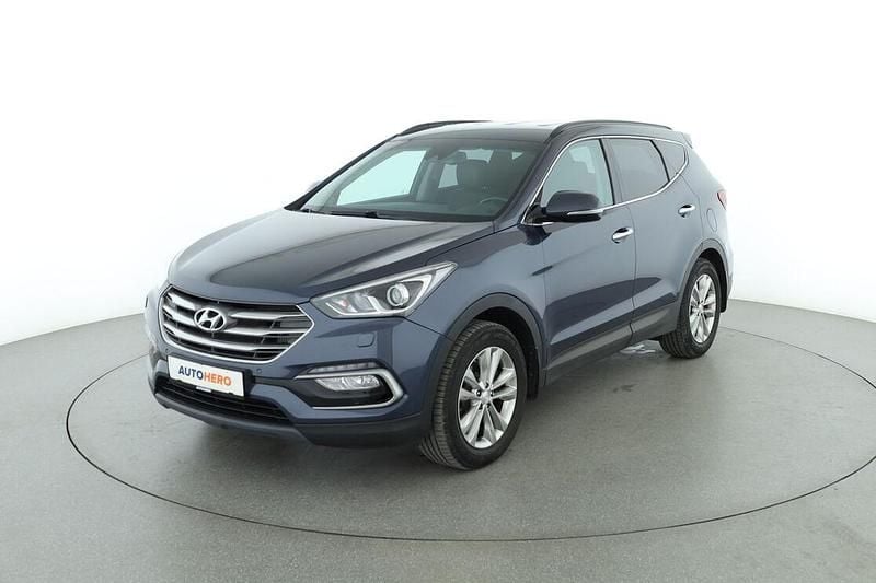 Blau Gebraucht 2017 Hyundai Santa Fe Style SUV | 16.480 € (Guter Preis) - Bild 1/3