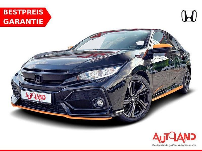 Crystal black (metallic) Gebraucht 2019 Honda Civic Limousine | 15.990 € (Guter Preis) - Bild 1/4
