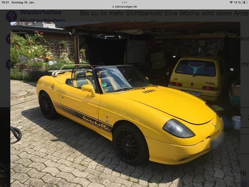 Gebraucht Fiat Barchetta 131 PS (96 kW) 2000 Gelb Cabrio