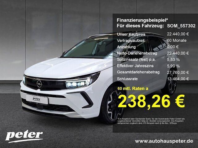 Jade weiss/arktis weiss Gebraucht 2022 Opel Grandland X Ultimate SUV | 22.440 € (Fairer Preis) - Bild 1/4