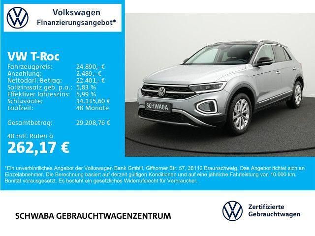 Pyrit silber metallic Gebraucht 2023 VW T-Roc Style SUV | 24.890 € (Fairer Preis) - Bild 1/4