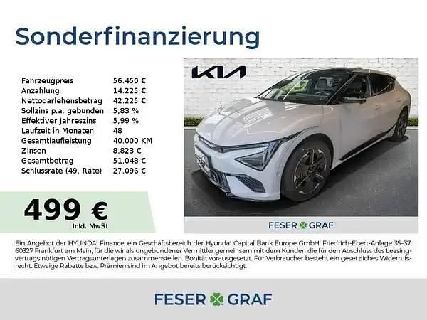 Snow white pearl Neu 2025 Kia EV6 SUV | 56.450 € - Bild 1/4