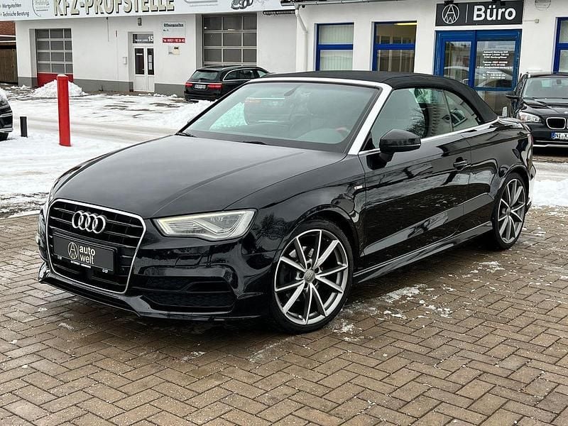 Schwarz Gebraucht 2015 Audi A3 Cabriolet S-Line Cabrio | 15.998 € (Guter Preis) - Bild 1/4