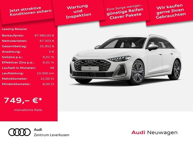 Arkonaweiss Neu 2025 Audi S5 Comfort Kombi | 67.980 € - Bild 1/4