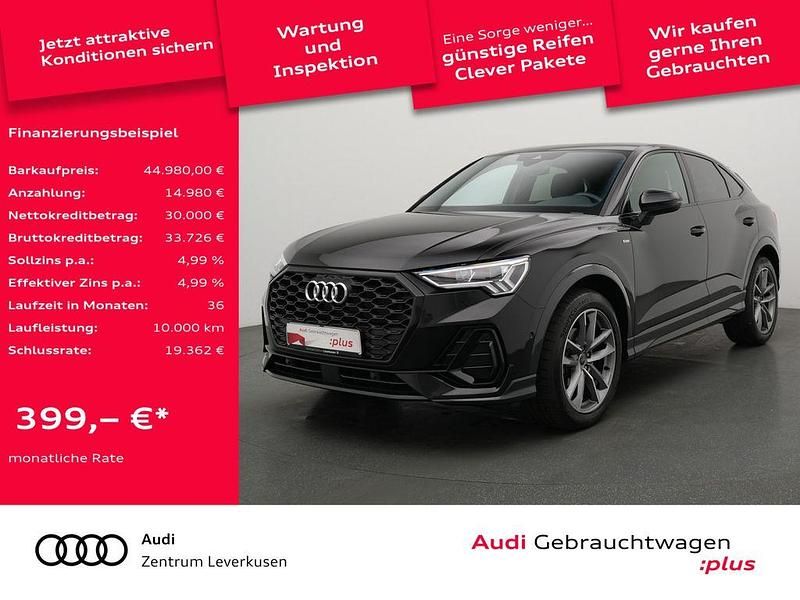 Schwarz Gebraucht 2024 Audi Q3 Sportback S-Line SUV | 44.980 € (Teuer) - Bild 1/4