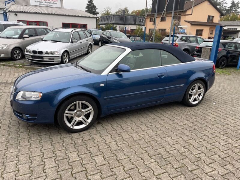 Blau Gebraucht 2007 Audi A4 Cabriolet S-Line Cabrio | 6.990 € (Fairer Preis) - Bild 1/4
