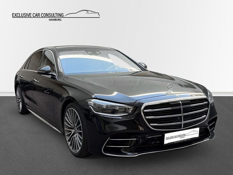 Obsidianschwarz metalliclack Gebraucht 2024 Mercedes S500 AMG line Limousine | 136.990 € - Bild 1/4