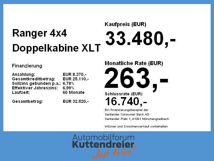 Gebraucht Ford Ranger XLT 170 PS (125 kW) 2022 Frostweiß Pickup