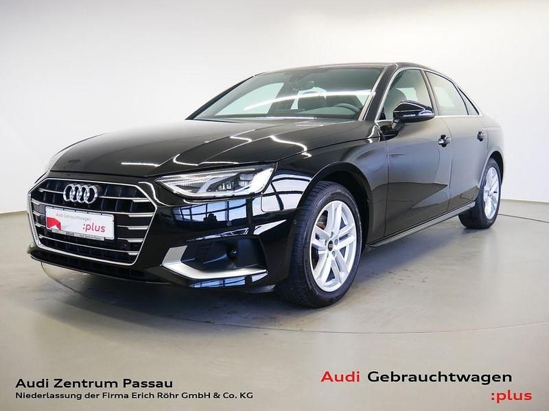 Mythosschwarz metallic Gebraucht 2024 Audi A4 Advanced Plus Limousine | 34.398 € (Fairer Preis) - Bild 1/4