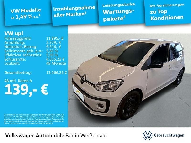 Gebraucht VW up! Active 65 PS (47 kW) 2022 Weiß Kleinwagen