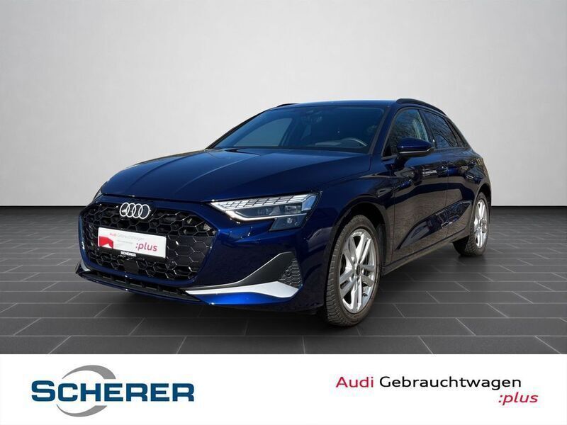 Blau Gebraucht 2024 Audi A3 Sportback Advanced Plus Limousine | 36.300 € (Fairer Preis) - Bild 1/4