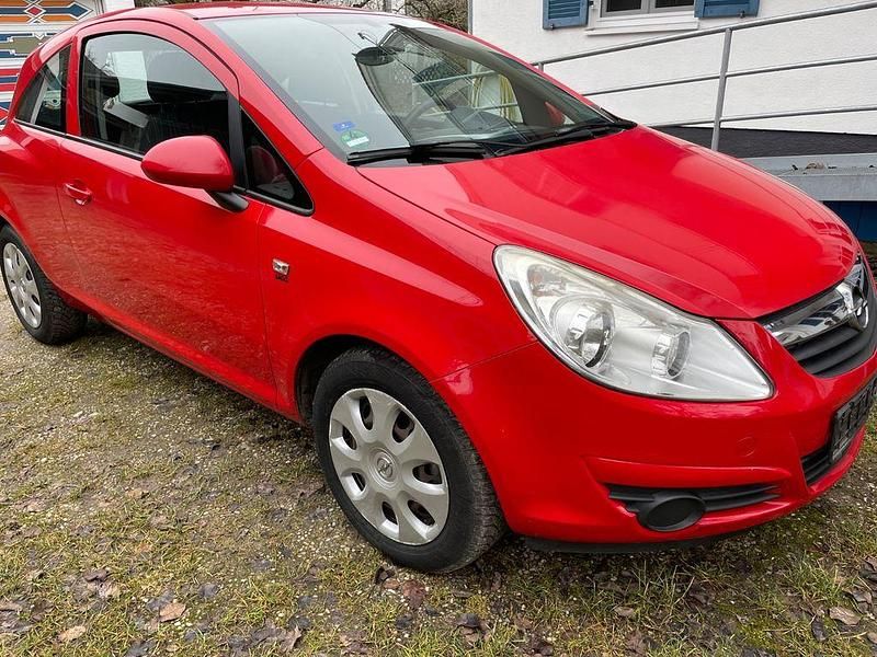 Rot Gebraucht 2009 Opel Corsa Limousine | 1.240 € (Guter Preis) - Bild 1/4