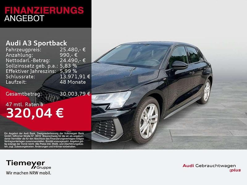Mythosschwarz metallic Gebraucht 2022 Audi A3 e-tron S-Line Kleinwagen | 25.480 € (Guter Preis) - Bild 1/4