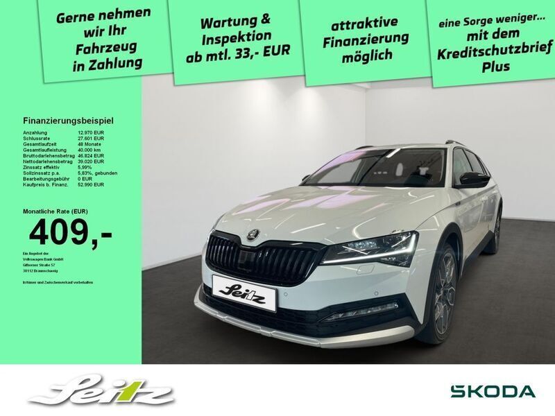 Weiss Neu 2024 Skoda Superb Kombi | 52.990 € - Bild 1/4