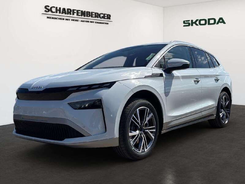 Moonweiss metallic Neu 2025 Skoda Enyaq iV Lounge SUV | 50.617 € (Superpreis) - Bild 1/4