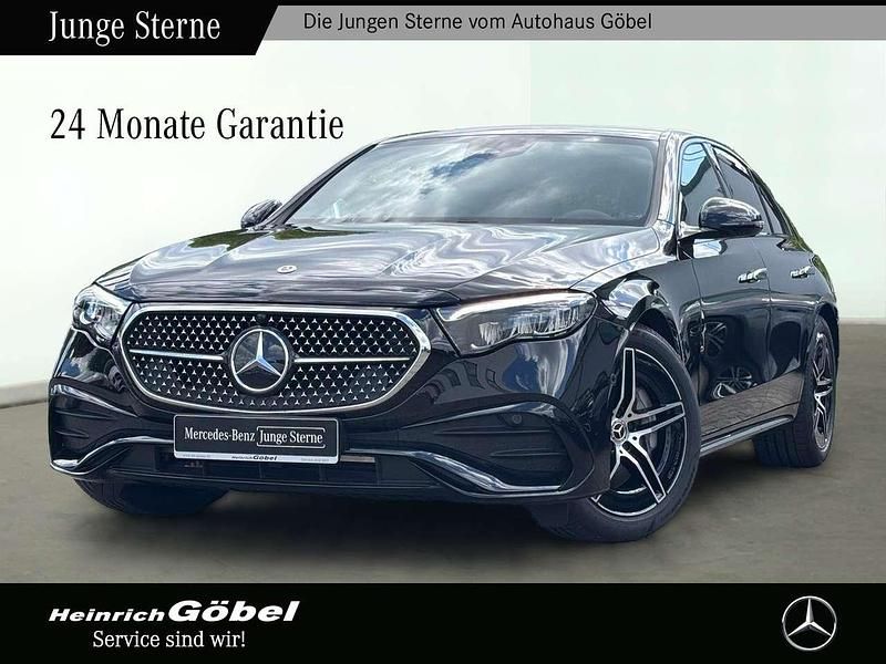 Lack obsidianschwarz Gebraucht 2024 Mercedes E220 AMG Limousine | 55.900 € (Etwas zu teuer) - Bild 1/4