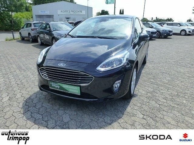 Obsidianschwarz Gebraucht 2019 Ford Fiesta Titanium Kleinwagen | 13.280 € (Fairer Preis) - Bild 1/4