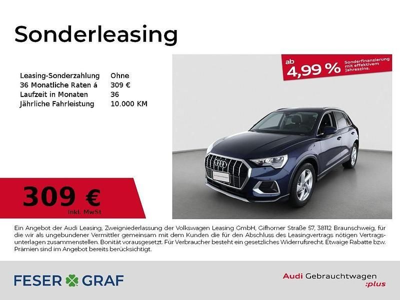 Navarrablau metallic Gebraucht 2025 Audi Q3 Ambiente SUV | 38.480 € (Guter Preis) - Bild 1/1