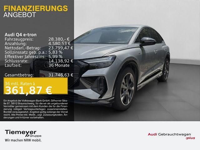 Silber Gebraucht 2022 Audi Q4 e-tron S-Line SUV | 28.380 € (Guter Preis) - Bild 1/4