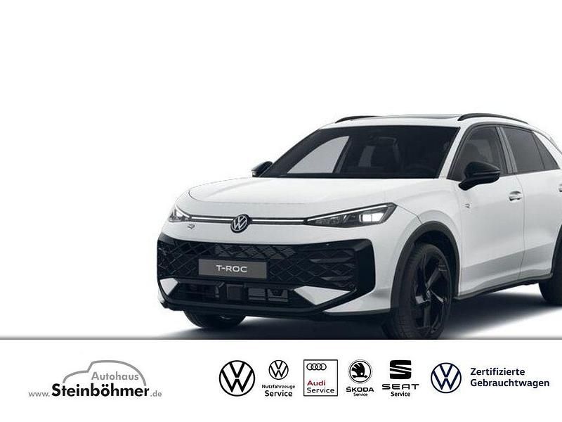 Pure white (weiß) Neu 2025 VW T-Roc R-line SUV | 46.311 € - Bild 1/4