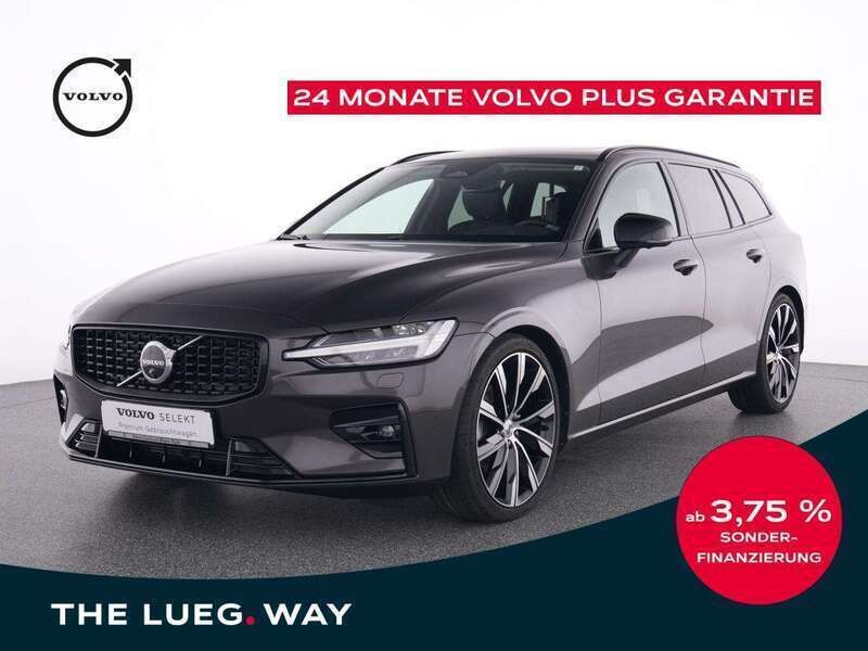 Grau platinum grey / metallic Gebraucht 2023 Volvo V60 Plus Kombi | 38.990 € (Etwas zu teuer) - Bild 1/3