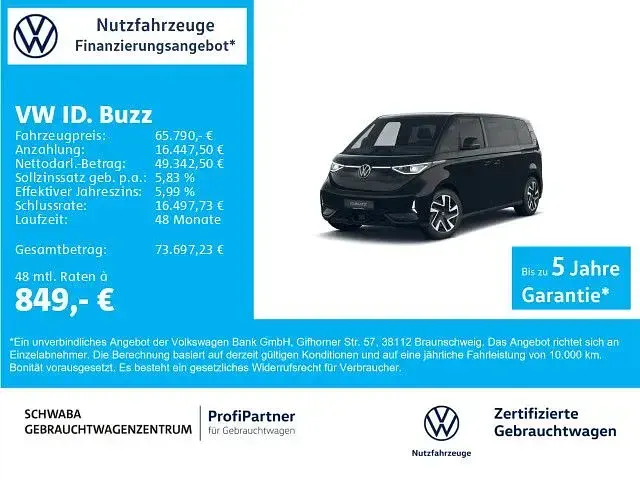Gebraucht VW ID. Buzz GTX 250 kW (340 PS) 2025 Deep black perleffekt Van / Kleinbus